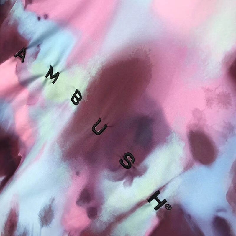 Sommer strand rejser baghold skjorter mænd kvinder slips farvning hip-hop afslappet broderi bløde baghold korte ærmer skjorter