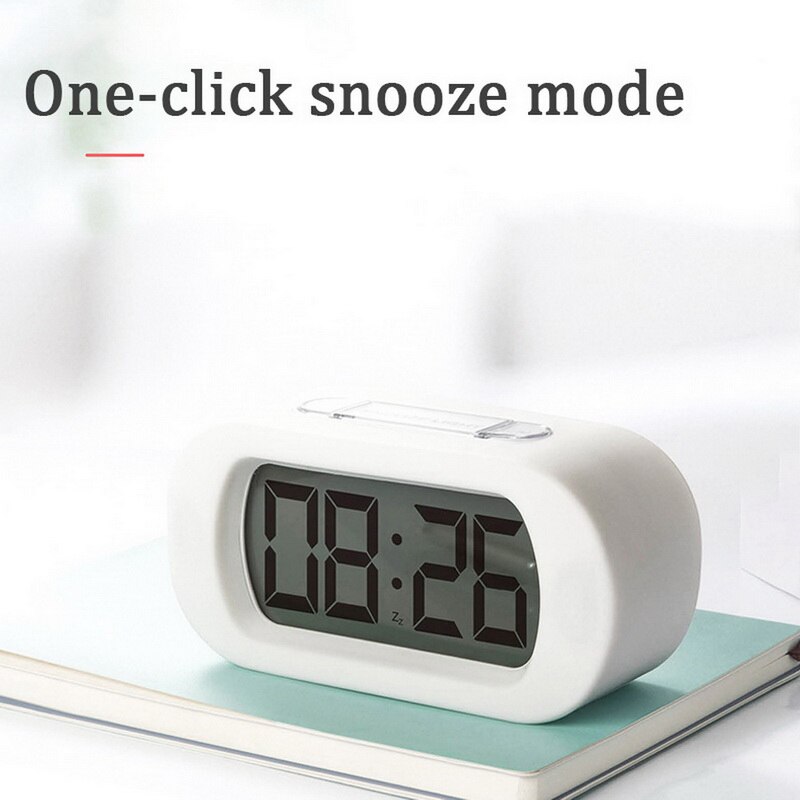 LED Digital Alarm Clock with Calendar Snooze Backlight Display for Home Office Travel Table Clock Kids Electronic Desktop Clocks