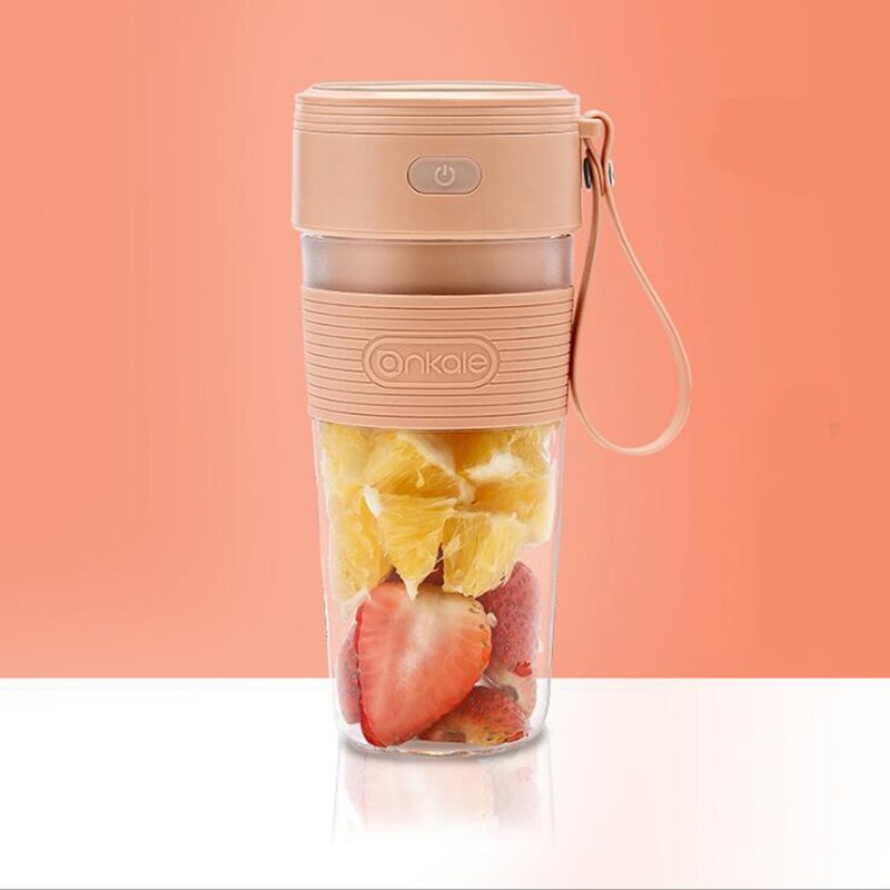 WXB USB Charging 6 Blades Portable Juicer Juice Smoothie Smothie Maker Smoothie Blender Extractor Batidora Be Machine Household: YELLOW