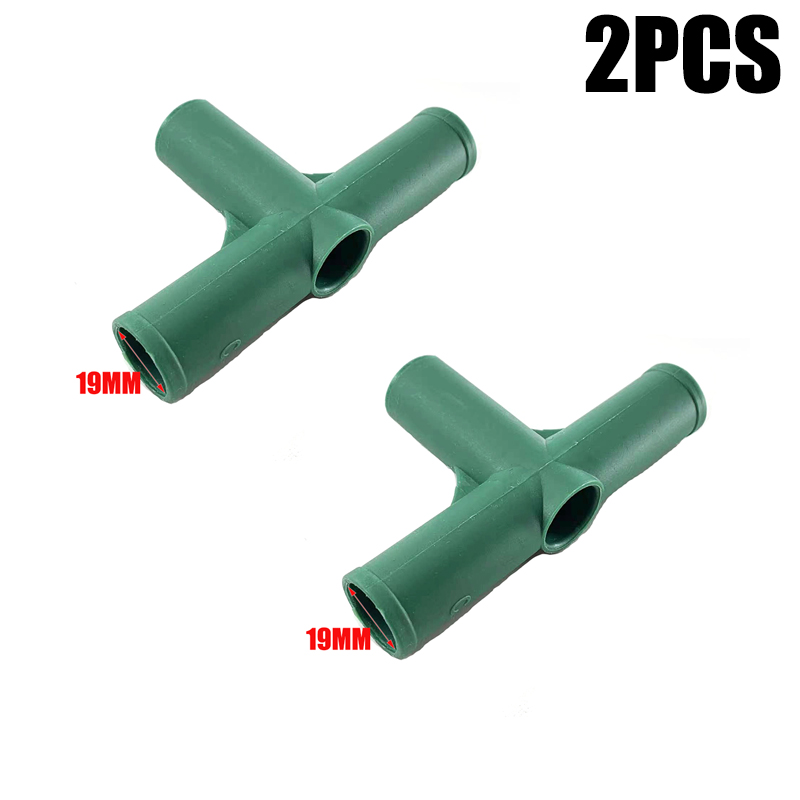 19MM Gardening Plastic Wrap Joint Tube Plug In Parts Greenhouse DIY 3Ways 4Ways Connector Bracket Frame Installation Accessories: Brown