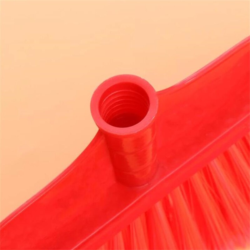 2Pcs Durable And Plastic Broom Plastic Broom Head Home Clean Plastic Broom Handle Broom Accessories (Color Mixing)