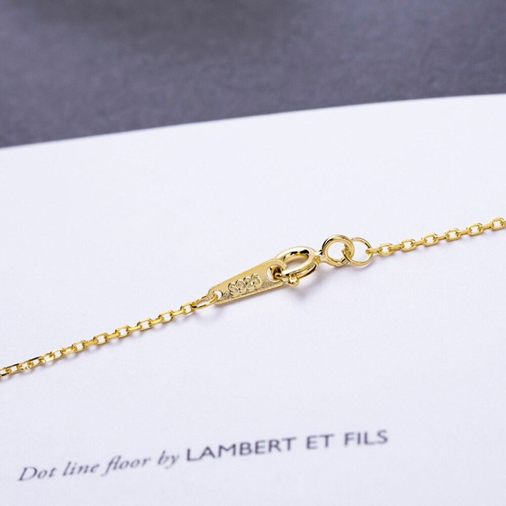 Beroemde Kettingen Gouden Beste Vriend Sieraden Moederdag Echte Pure 925 Sterling Zilveren Ketting