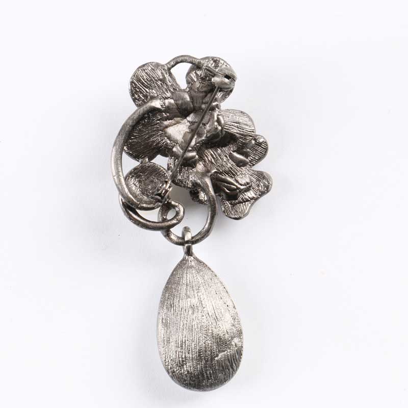 Jahrgang Kristall Perle Träne Brosche Stifte Wasser-tropfen Strass Glas Pflanze Blume Broschen Hochzeit Braut Strauß Schmuck Neue