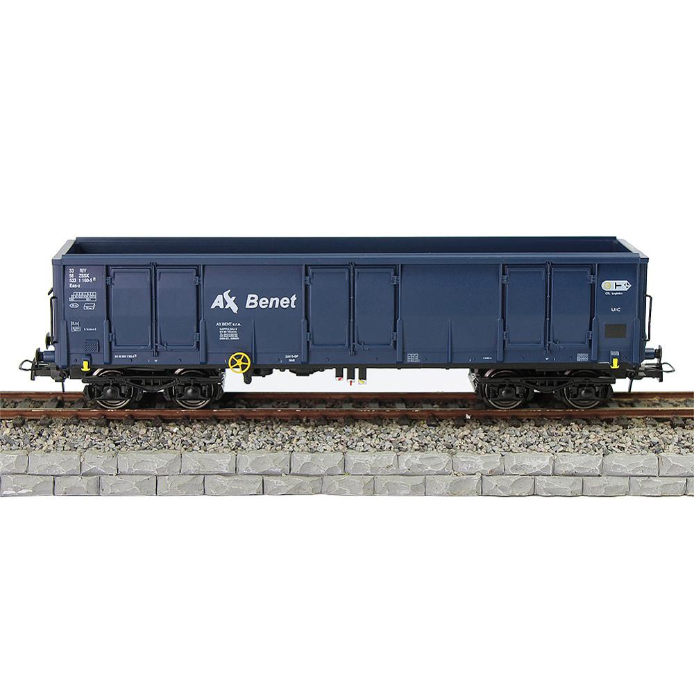 1 unidad, escala HO, 1:87, góndola impresa de alta cara, coche, vagón ferroviario, transportador, modelo de tren, contenedor, carro de carga C8742P: Deep Blue 160-5
