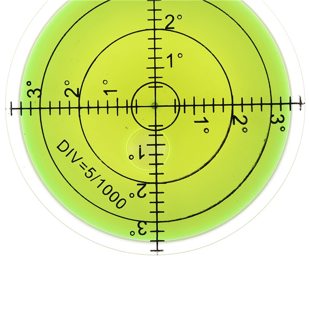 Præcision cirkulær rund boble vaterpas måleværktøj 60mm