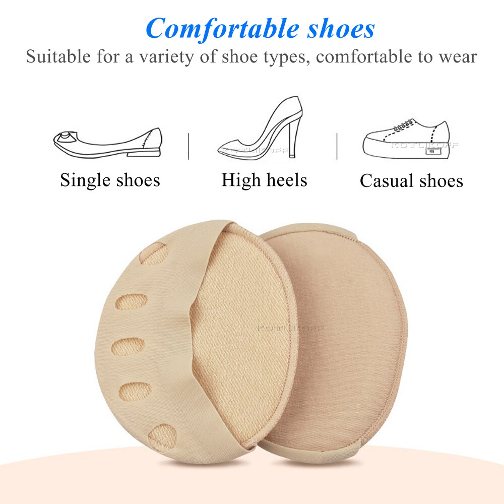 Vijf Tenen Voorvoet Pads Voor Vrouwen Hoge Hakken Half Inlegzolen Eelt Likdoorns Voet Pijn Zorg Absorbeert Schokken Sokken Teen Pad inserts