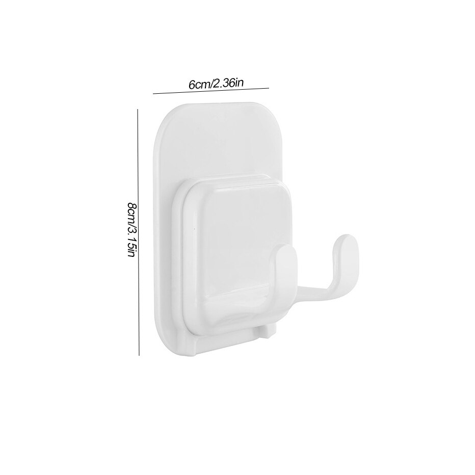 Porte-rasoir en plastique auto-adhésif, crochet de suspension, organisateur de rangement pour salle de bain