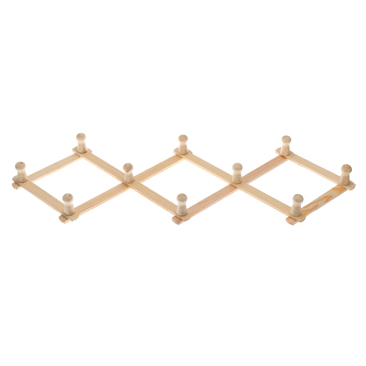 10 Head Wooden Expanding Clothes Hanger Expandable Coat Rack Holder Shelf Hat Closet Wall Hook Home Decor