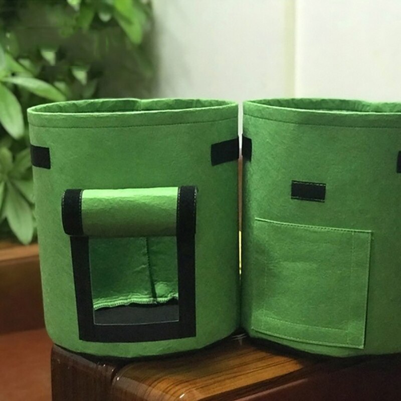 DIY Potato Planting Bucket Potato Grow Bag Nursery Tomato Plant Felt Grow Flower Fabric Grow Pot Non-woven Seedling Bags