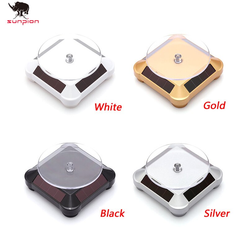 3D printer parts Solar Rotating Showcase Stand 360 Turntable For 3D printer model Display Showcase