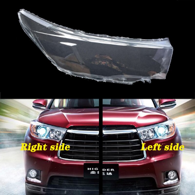 VOOR Toyota Highlander front koplampen transparante lampenkappen lamp shell maskers koplampen cover lens Koplamp glas