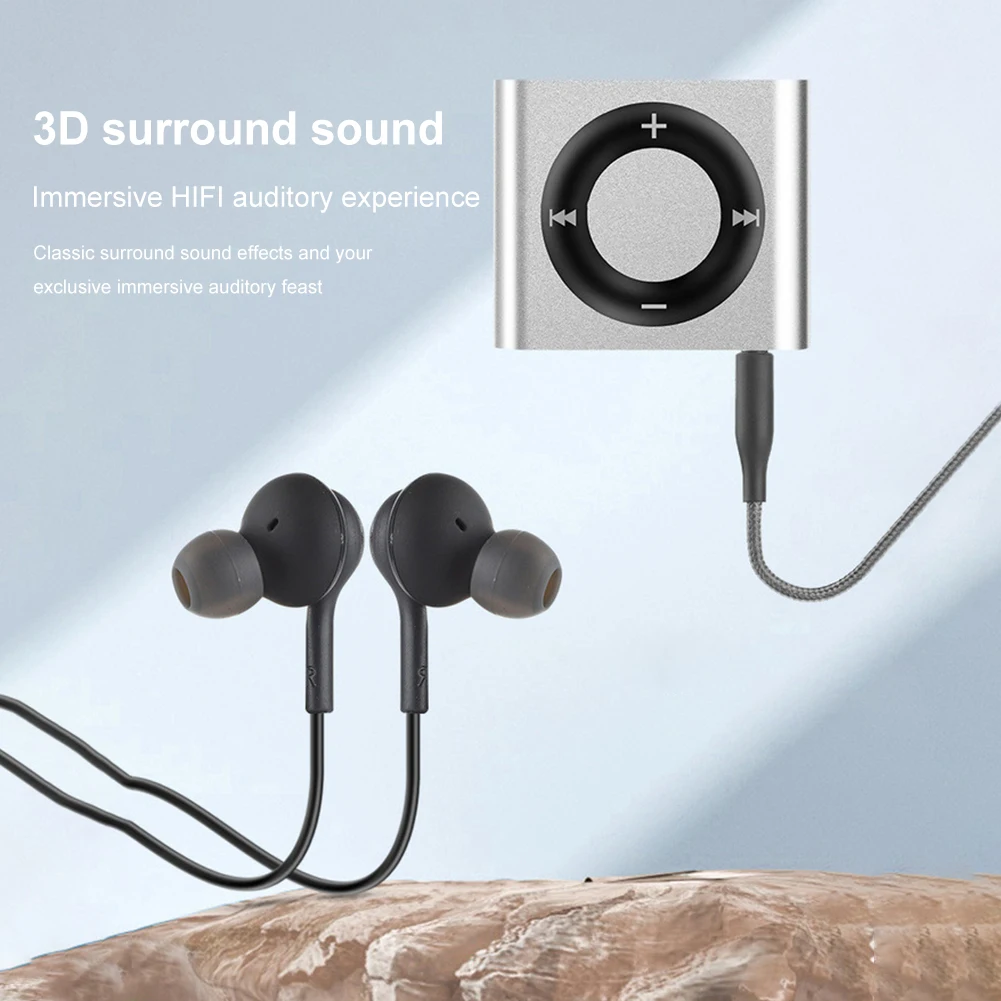 Mini odtwarzacze muzyczne MP3 Rozszerzenie 64G Clip-on Sportowy odtwarzacz muzyczny Wbudowany głośnik 180mAh Obsługa tonu dotykowego Karta TF dla studentów