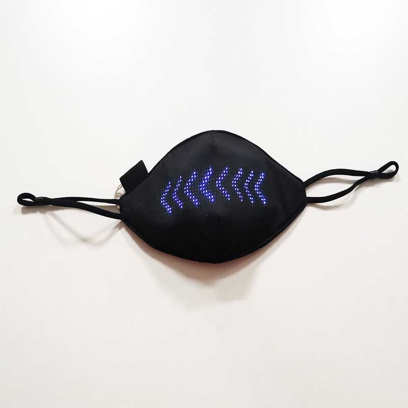 Bluetooth APP Control Unisex LED Rave Mask Image Text Animation Editable Light Mask USB Rechargeable for Parties X'mas Halloween