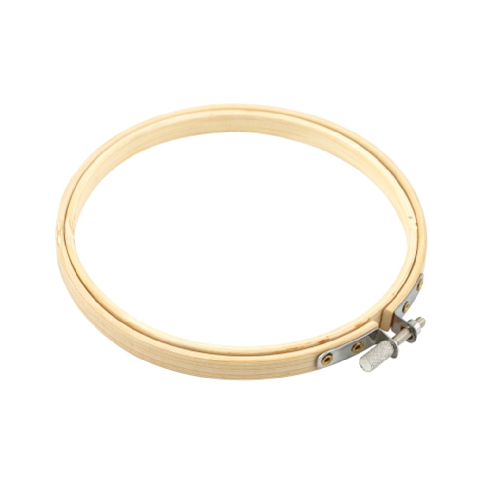 Handy trækorsstingsmaskine broderi ring ring bambus syning 13-30cm sytilbehørsværktøjer