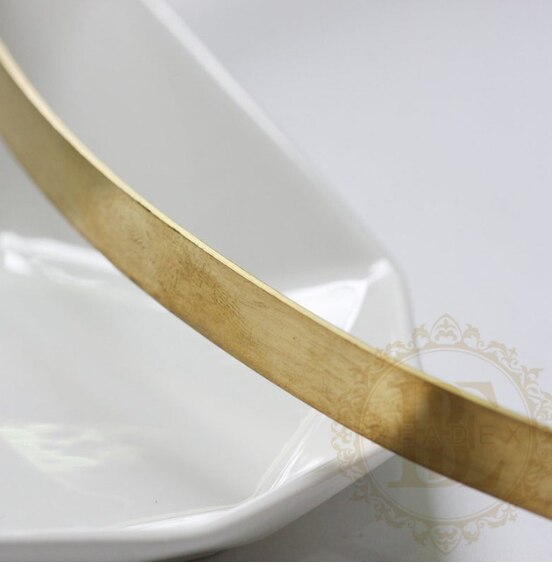 1 Meter Half Hard Solid Raw Brass Wrapping Wire - Flat Wire - 18g