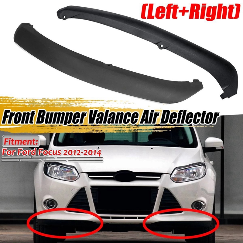 2 uds parachoques delantero labio Spoiler aire Chin divisor menor cenefa Panel para Ford Focus FO1095244C CP9Z17626B