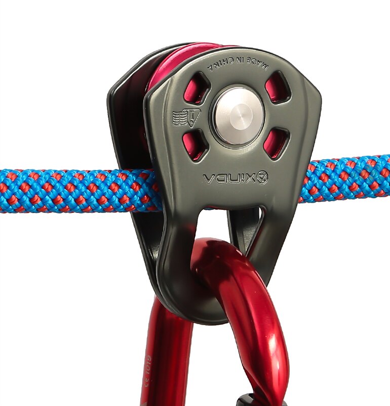 Versterkte Kleine Enkele Katrol Outdoor Ropeway Zip Line Rock Klimmen Cross Katrol Buiten Apparatuur