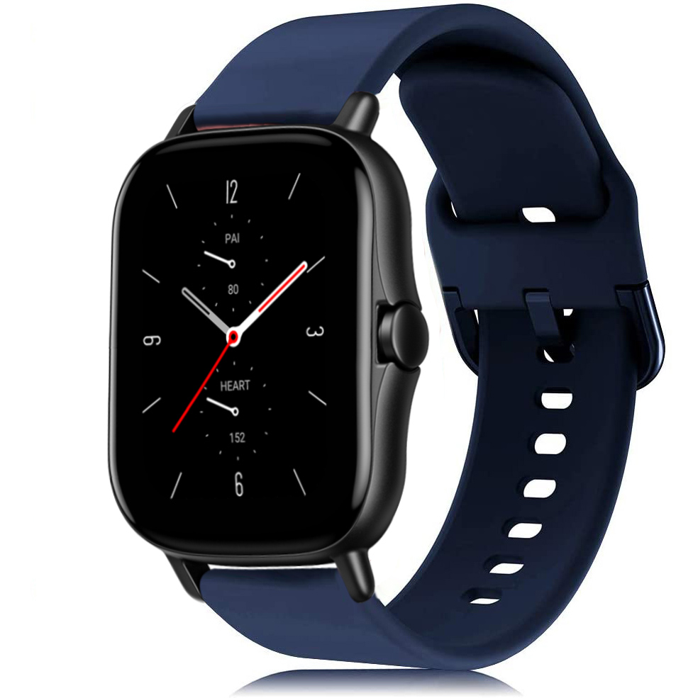 Correa de silicona para Amazfit gts 2 3 4/bip/gtr 4 3 pro/stratos 3 2 20mm/22mm pulsera deportiva correa Amazfit gts 2 3 4 mini: Blanco de luz / 12 mm