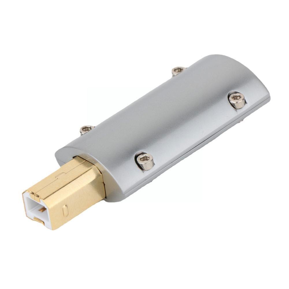 HI-END 24K Gold Plated USB2.0 USB Plug Decoder Cable HiFi USB DIY Bronze Cover Connector A-type male 2.0 terminal B-type Port