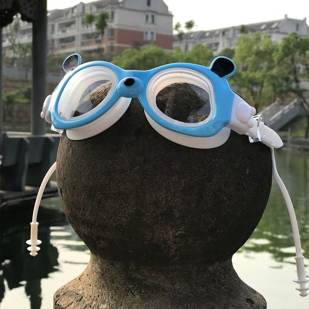 children swimming goggles lcute panda Anti-fog children swimming goggles wide-angle mirror for children Neutral / kids: 3
