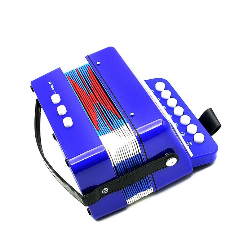 Mini kleine kinderen keyboard accordeon ritme educatief muziekinstrument band speelgoed voor kinderen blauw