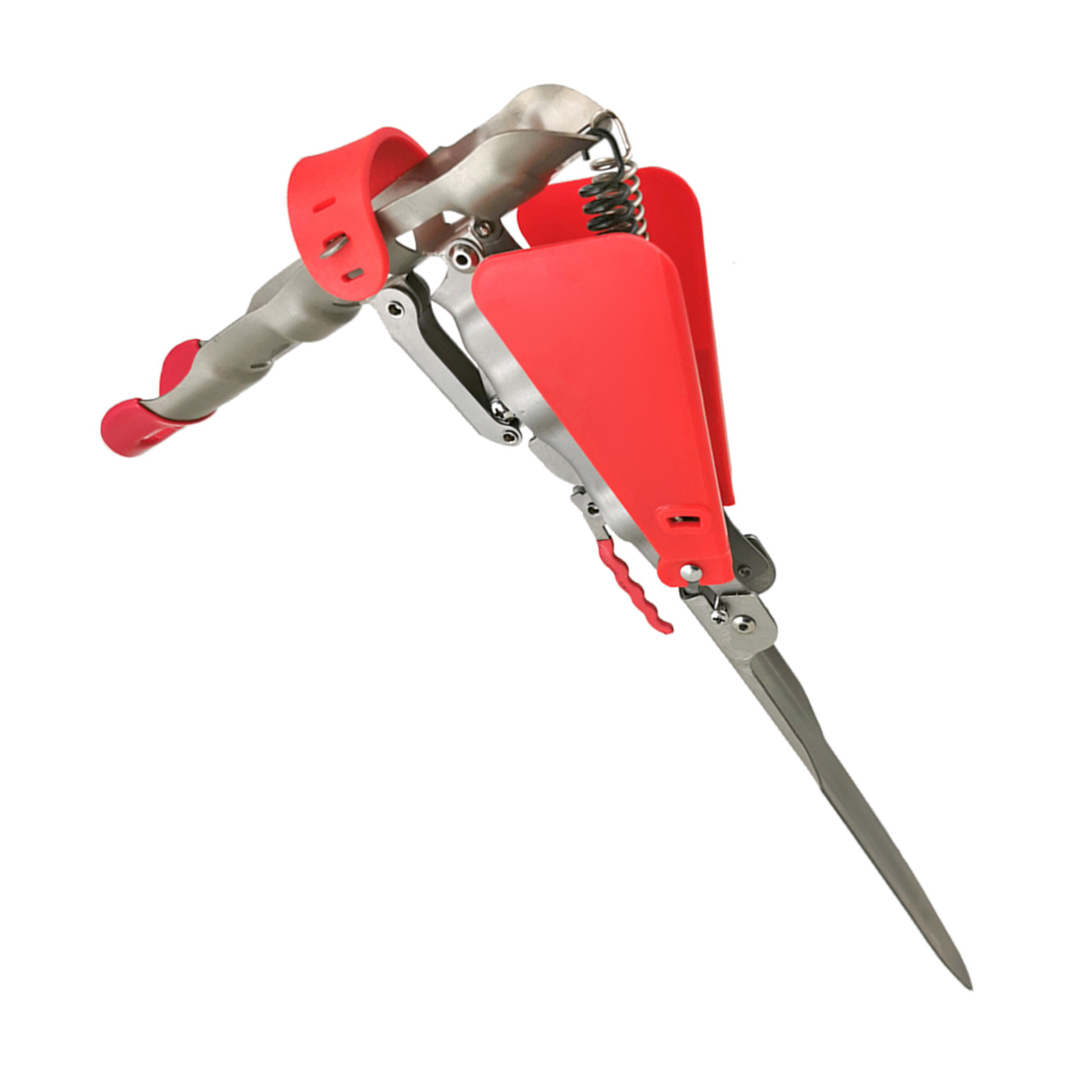 Automatic Spring Fishing Rod Holder Fish Rod Bracket Fish Pole Rack Stainless Steel Rod Stand for Shore Fishing