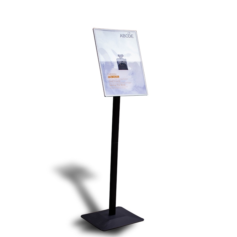 floor stand signage fast food stand exhibition poster display stand