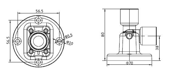 ONPOW 40mm 24V/220V Industrial Warning Light Red Green Continual LED Light Indicator Signal Tower Light (HBJD-40D/2/RG/E)