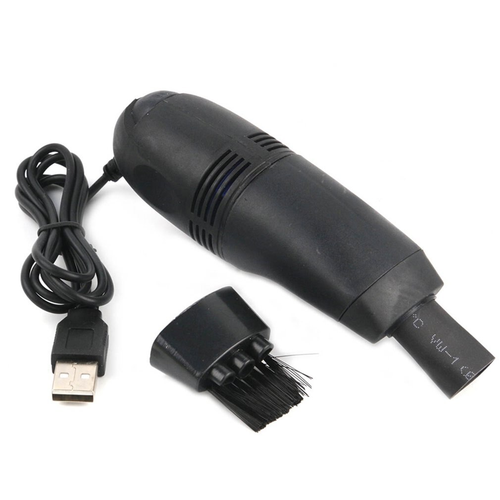 Kleine Größe USB Computer Tastatur Staubsauger Mini Staubsauger Mini Reiniger Computer für PC Laptop Schreibtisch: Schwarz