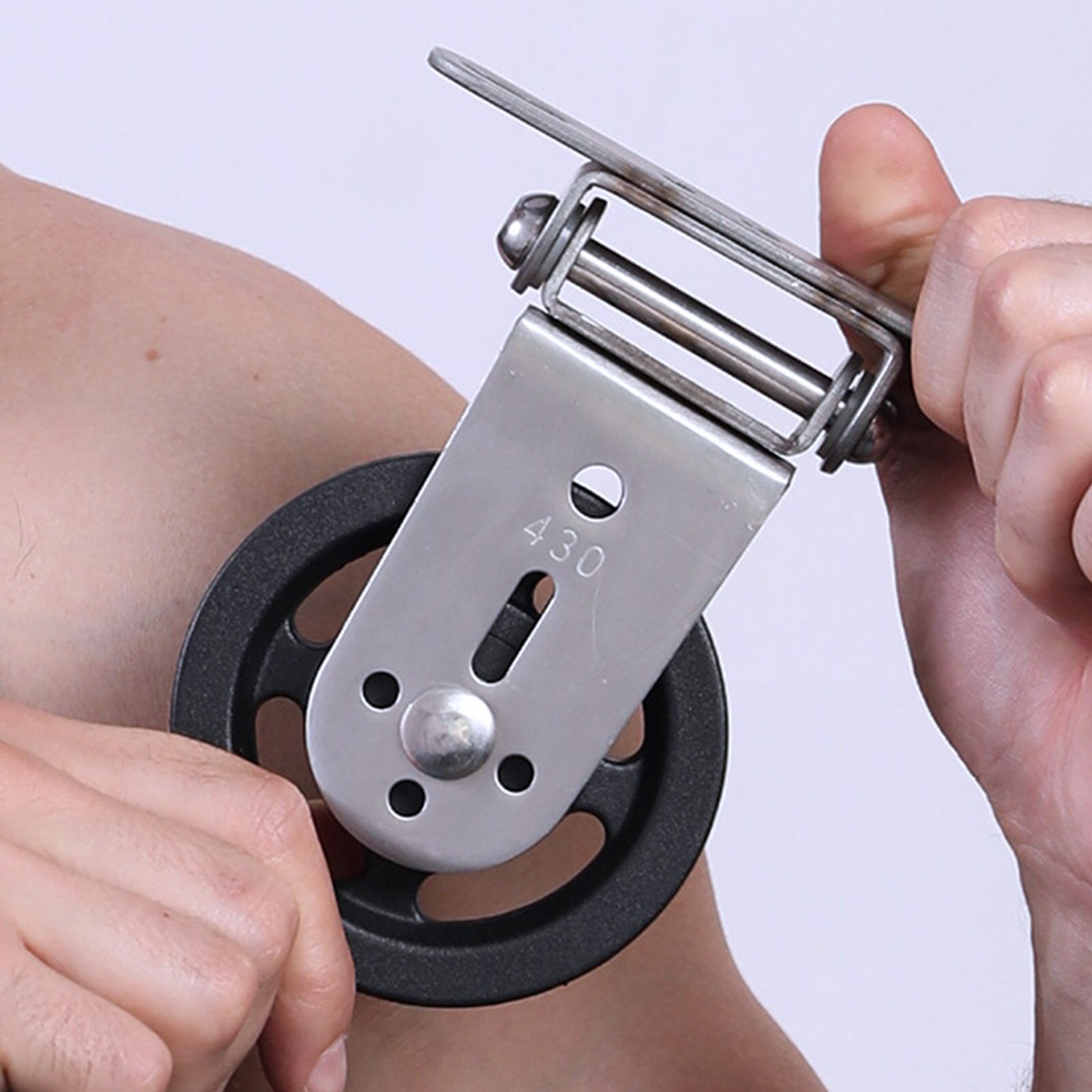 Zauberstab-montiert Fitnessstudio Startseite Rotierenden Stille Rolle DIY Aufzug Kabel System Anhänge Edelstahl stumm schwenken Lagerbier Rad