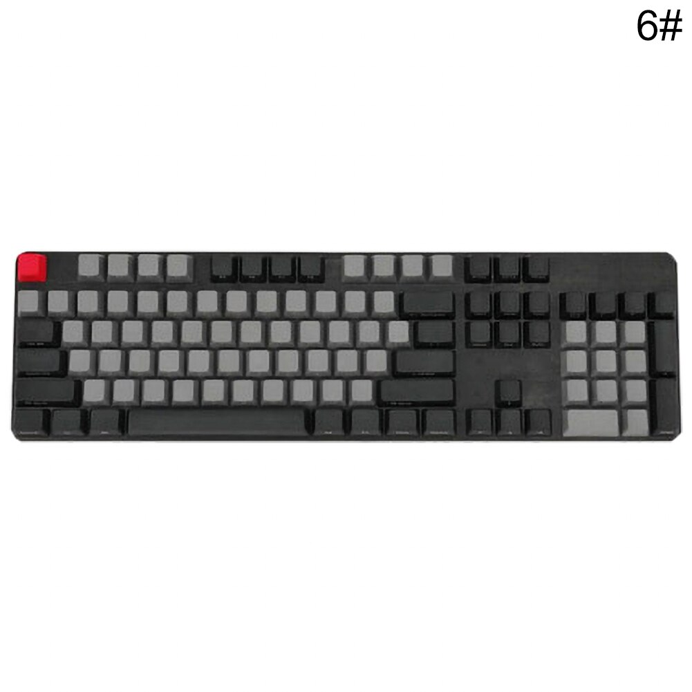 108Pcs/Set PBT Color Matching Light-proof Mechanical Keyboard Keycap Replacement Mice &amp; Keyboards Accessories Keyboards Keycap: 6