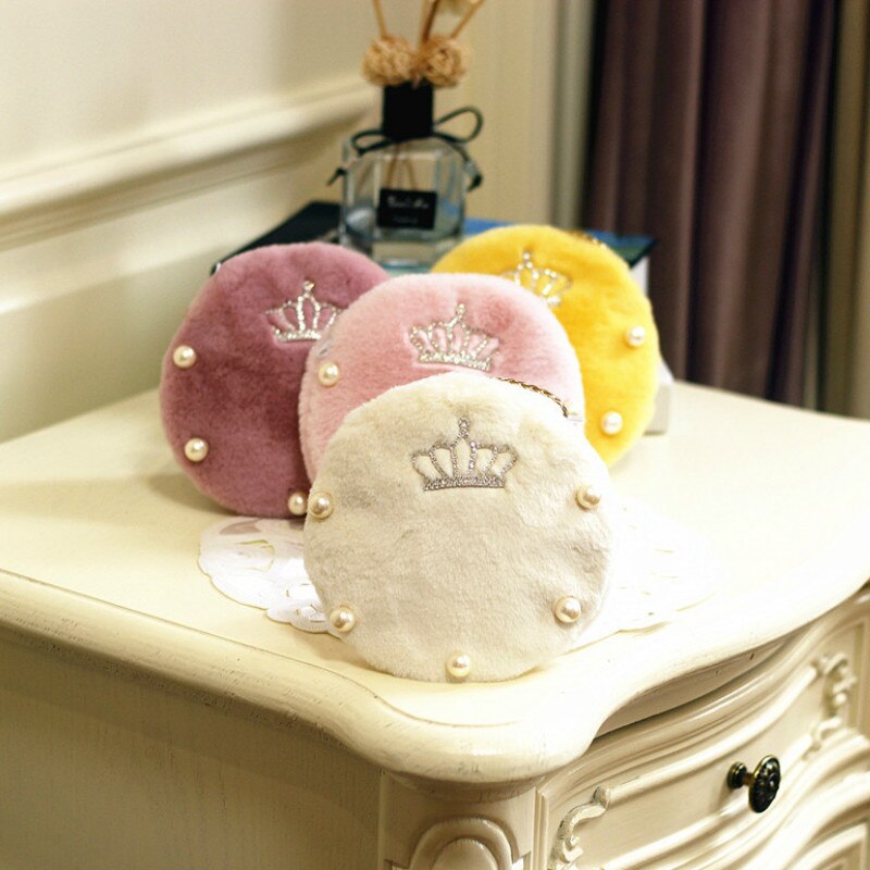 Cute Little Girl Mini Purses Kawaii Faux Fur Crossbody Bags for Baby Girls Small Coin Wallet Pouch Toddler Party Purse