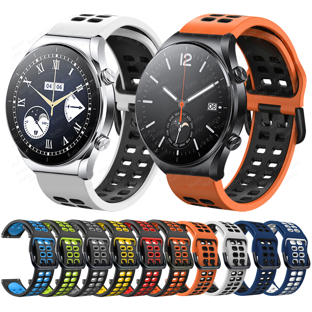 Easyfit Siliconen Band Voor Xiaomi Horloge S1/Kleur 2 Sport Editie Horlogeband Voor Mi Horloge Global Versie Smartwatch Band armband