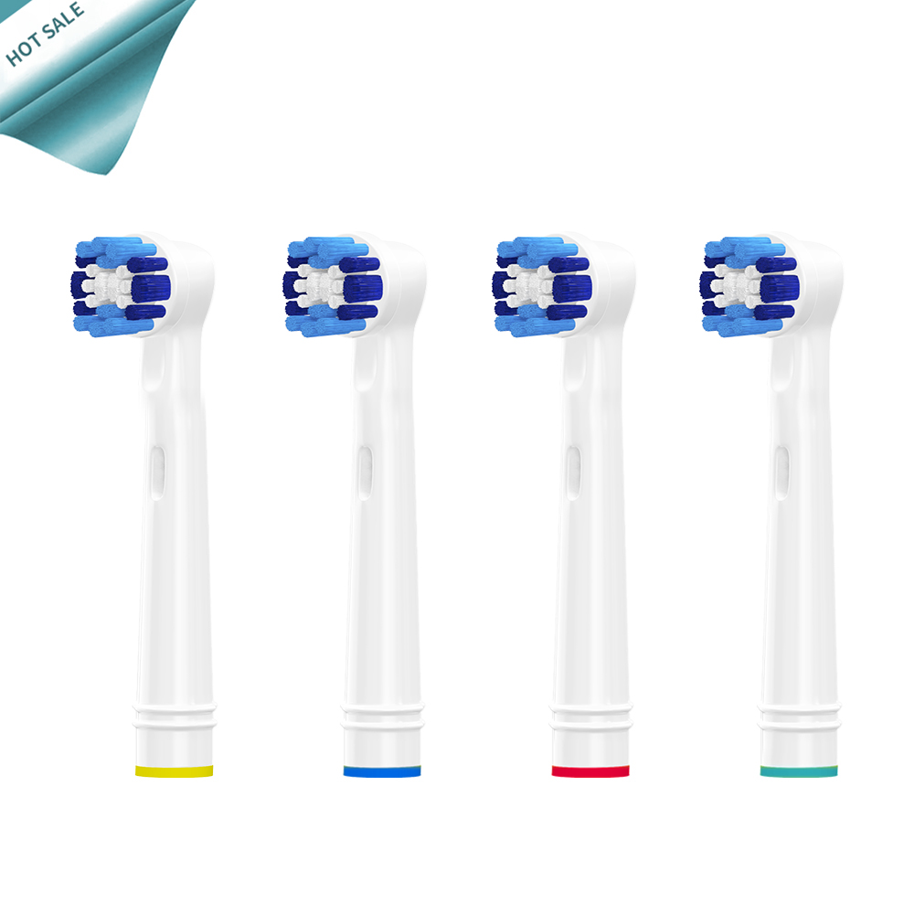 4 STUKS Opzetborstels voor Oral-B FlossAction Elektrische Tandenborstel, MicroPulse Haren voor Diepe Reiniging Tussen Tanden