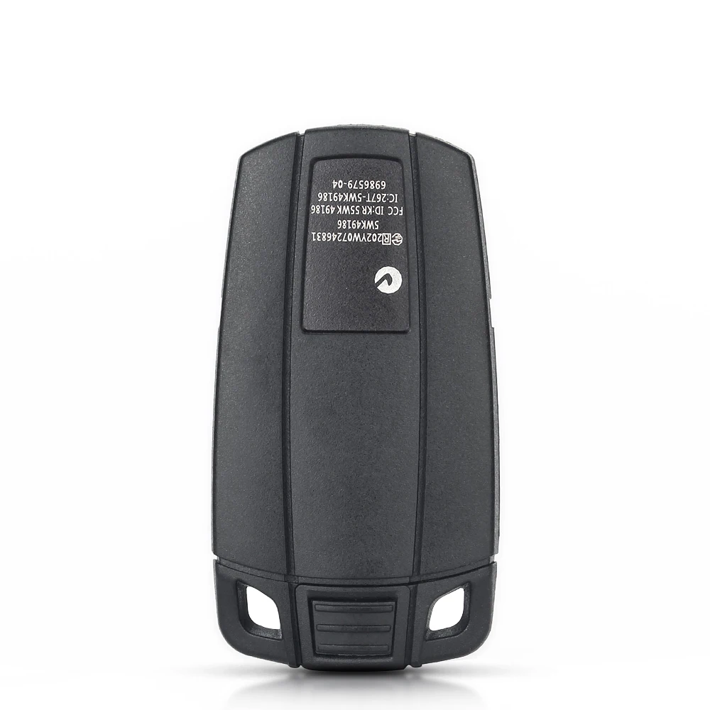 KEYYOU-funda para llave de coche, carcasa para mando a distancia, 3 botones, hoja inteligente, para BMW 1, 3, 5, 6, Serie E90, E91, E92, E60