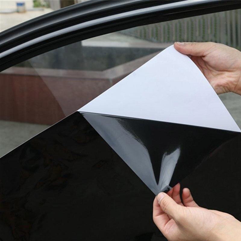 DIY Car Styling Black PVC Car Side Window Sunshades Electrostatic Sticker Sunscreen Film Stickers Cover Automobiles Accessories