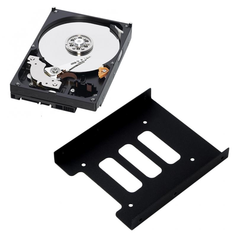 Draagbare 2.5 Inch Ssd Hdd Naar 3.5 Inch Metal Mount Adapter Beugel 8 Schroeven Harde Schijf Bracket Voor Pc Behuizing