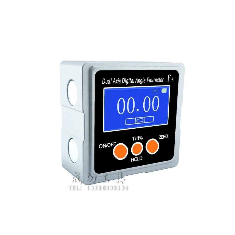 High precision digital display level angle meter double axis digital display angle meter XY axis level
