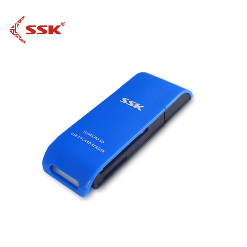 Ssk Kaartlezer Usb 3.0 Sd/Micro Sd Tf Otg Card Adapter Usb 3.0 Type C Sd Smart Memory kaartlezer Voor Laptop Blauw Zwart 331