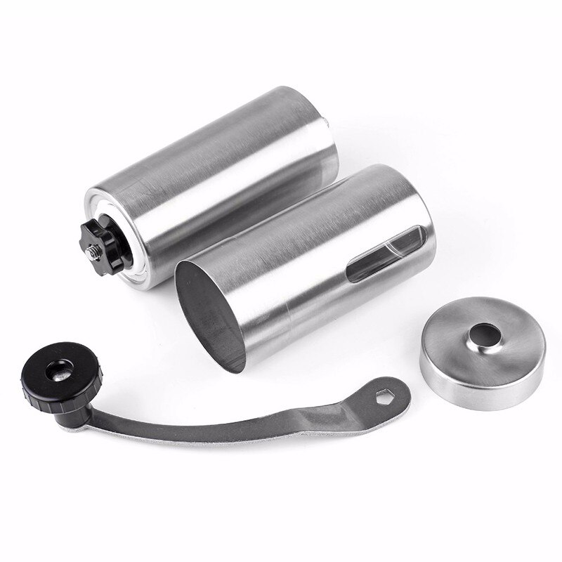 Draagbare Koffiemolen Rvs Keramische Burr Hand Crank Manual Koffiemolen Voor Koffie Liefhebbers Mini Hand Molen Voor Thuis