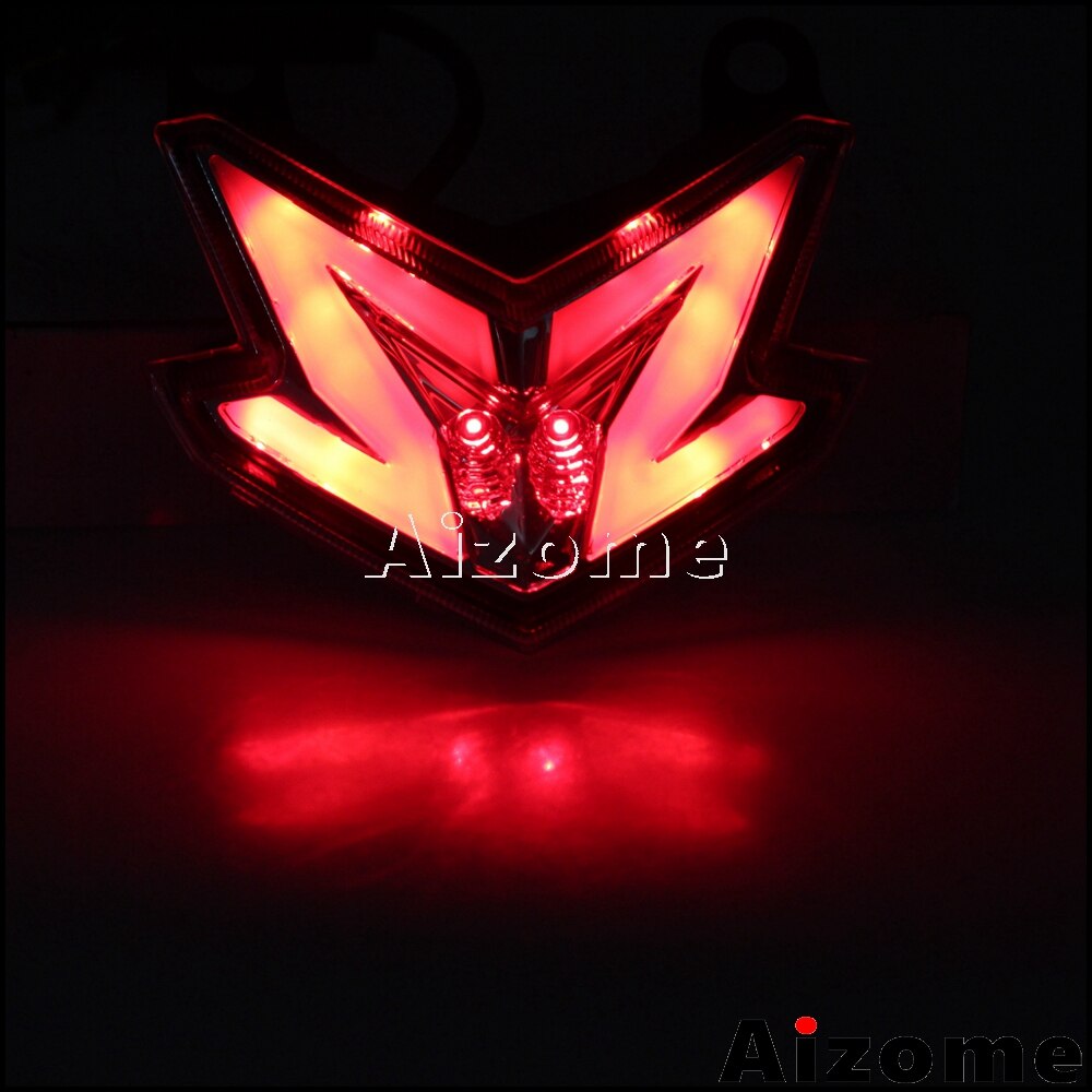 Luz LED trasera integrada para motocicleta, lámpara de parada roja, intermitentes, para Kawasaki Z800 Ninja ZX6R 636