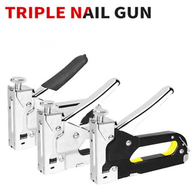 3 In 1 Multitool Nail Nietje Meubels Nietmachine Gereedschap Voor Meubels Houten Deur Bekleding Framing Klinknagel Tool