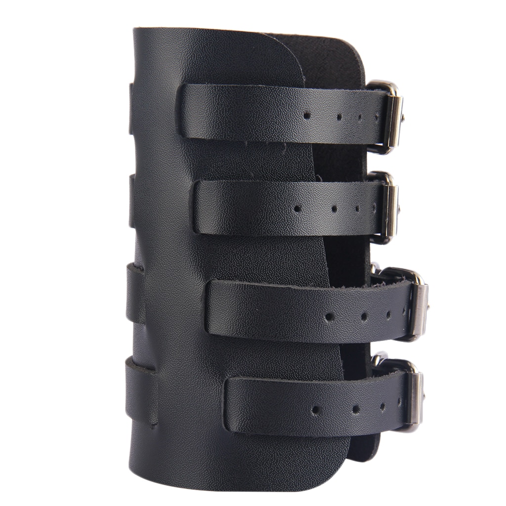 Brazalete de brazo Steampunk, pulsera duradera de cuero PU, protectores de brazo, brazalete Medieval, brazalete ajustable para hombres y mujeres