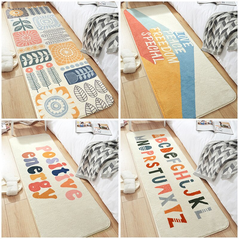 Stokfiguur vloermat vloerkleed kamer deurmat slaapkamer nachtkastje pluizig tapijt lam kasjmier antislip lange matten thuis tapijt