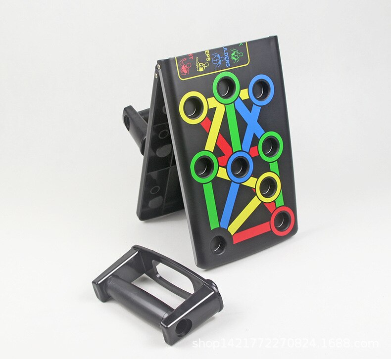 Push Up Board with Instruction Print Body Building Fitness Exercise Tools Men Women Push-up Stands For GYM Body Training