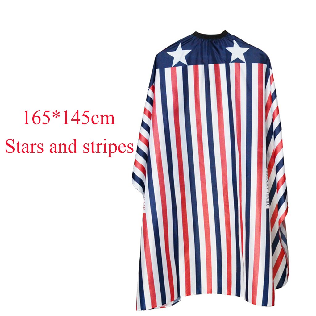 Cape de Coiffeur , Style Rétro pour Salon de coiffure, Accessoire en Tissu Imperméable pour Coupe de Cheveux, Barbe: Stars stripes