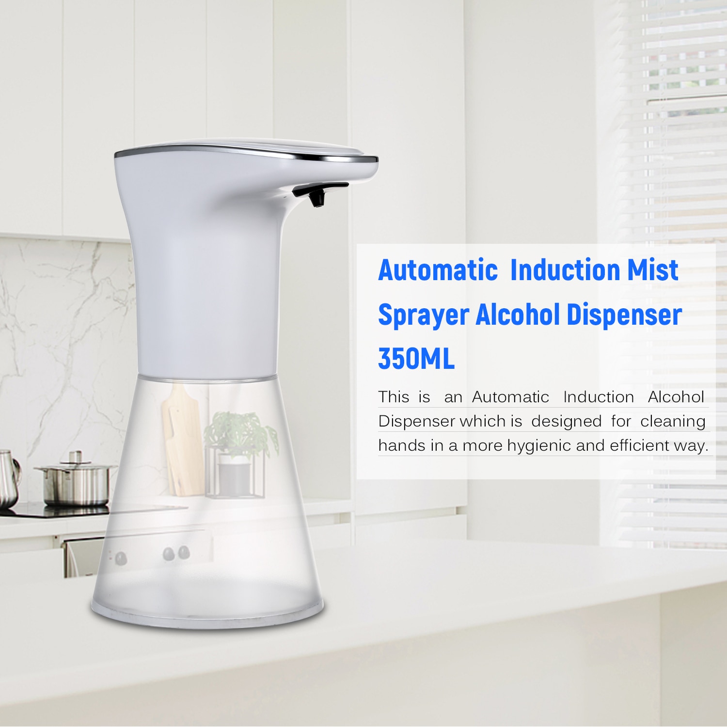 Automatic Induction Alcohol Dispenser Touchless Mist Hygiene Automatic Sensor Household Hand Cleaner USB Induction Sprayer