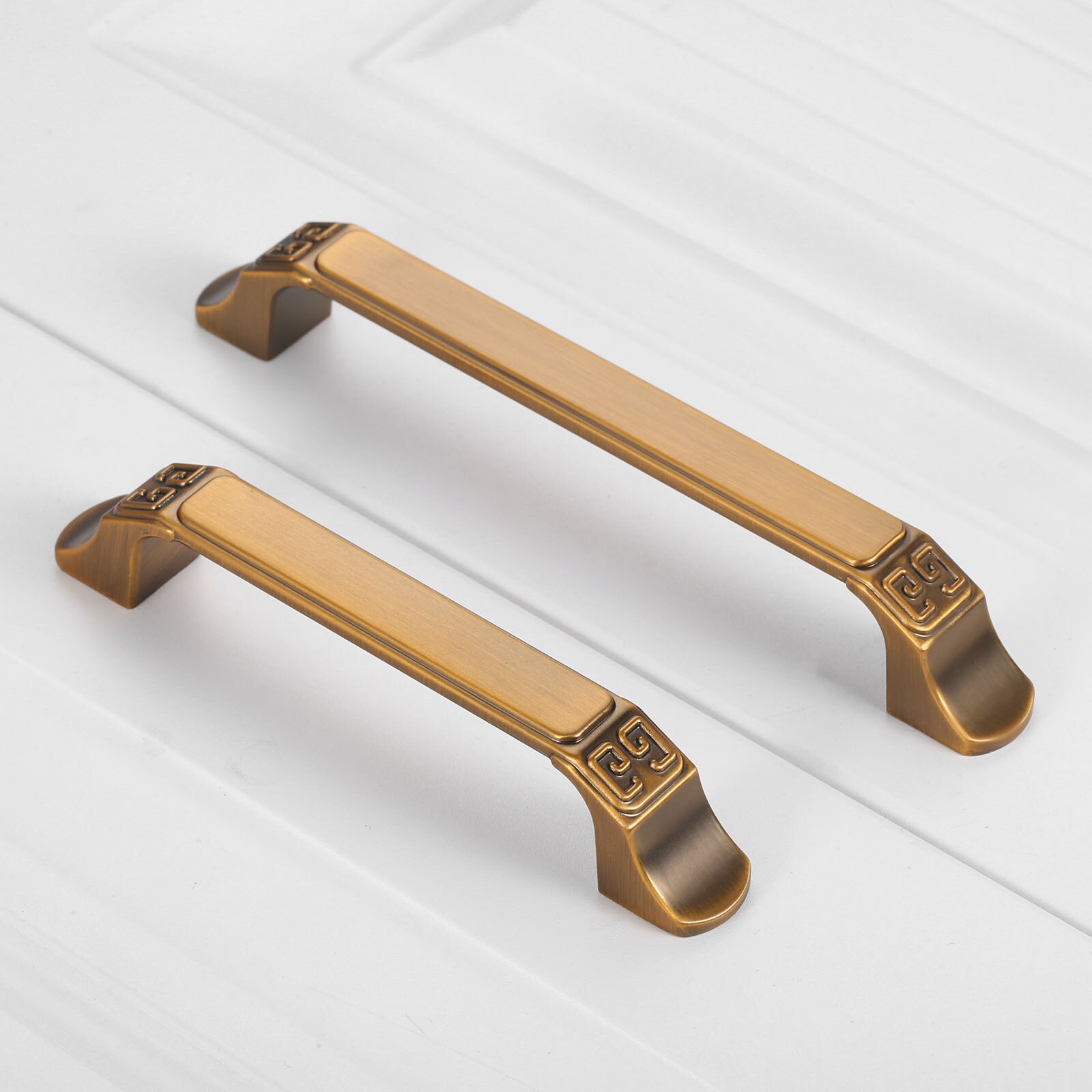 1Pc Koffie Handvat Bruin Knop W/Schroef Eenvoudige Stijl Pull 125/155Mm Lengte Klassieke Europese Decor meubels Kast Lade Keuken