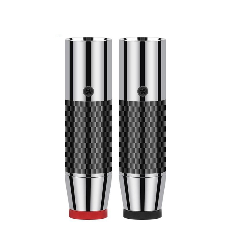 4 Pin Stainless Steel XLR Carbon Fiber Cannon Male Adapter Microphone Mixer Amplifier Balance Audio Jack