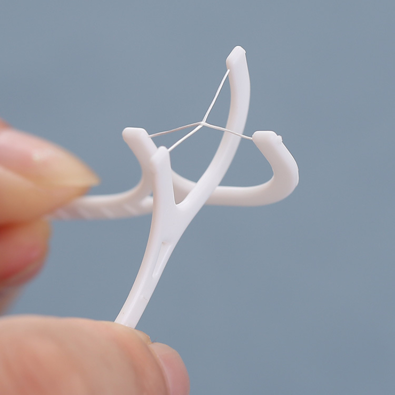 100pcs Dental Floss Flosser Picks Toothpicks Teeth Stick Tooth Cleaning Interdental Brush Dental Floss Pick Cleaning Tooth